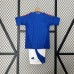 2024 Kids Italy Home Kids Blue Jersey Kit short sleeve (Shirt + Short + Socks)-2665180