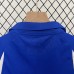 Retro 2002 Kids Brazil Away Blue White Kids Jersey Kit short sleeve (Shirt + Short)-5793671