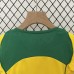 Retro 2004 Kids Brazil Home Yellow Green Kids Jersey Kit short sleeve (Shirt + Short)-3855296