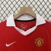 Retro 10/11 Kids Manchester United M-U Home Red White Kids Jersey Kit short sleeve (Shirt + Short)-7242171