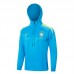 2024 Brazil Blue Hooded Edition Classic Jacket Training Suit (Top+Pant)-9305373