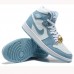 Wmns Air Jordan 1 Retro High OG Denim Running Shoes-White/Blue-9990776