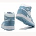 Wmns Air Jordan 1 Retro High OG Denim Running Shoes-White/Blue-9990776