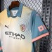 24/25 Manchester City Fourth Away Khaki Blue Jersey Kit short sleeve-5016114
