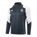 24/25 Real Madrid Gray Khkai Edition Classic Jacket Training Suit (Top+Pant)-8894615