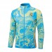 24/25 Real Madrid Blue Yellow Edition Classic Jacket Training Suit (Top+Pant)-409153