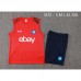 24/25 Napoli Red Training jersey Kit Sleeveless Vest (Vest + Short)-626273