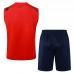 24/25 Napoli Red Training jersey Kit Sleeveless Vest (Vest + Short)-626273