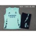 24/25 Real Madrid Light Green Training jersey Kit Sleeveless Vest (Vest + Short)-2730544