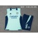 24/25 Arsenal Light Green Training jersey Kit Sleeveless Vest (Vest + Short)-5756527
