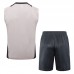 24/25 Real Madrid Khkai Gray Training jersey Kit Sleeveless Vest (Vest + Short)-4883712