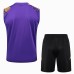 24/25 Real Madrid Purple Gold Training jersey Kit Sleeveless Vest (Vest + Short)-9786160