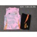 24/25 Real Madrid Pink Gray Training jersey Kit Sleeveless Vest (Vest + Short)-9265407