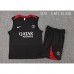 24/25 Paris Saint-Germain PSG Black Training jersey Kit Sleeveless Vest (Vest + Short)-9721641