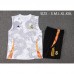 24/25 Real Madrid White Gray Training jersey Kit Sleeveless Vest (Vest + Short)-4711995