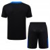 24/25 Inter Milan Training Black Jersey Kit short Sleeve (Shirt + Short)-7329386