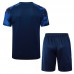 24/25 Real Madrid Training Navy Blue Jersey Kit short Sleeve (Shirt + Short)-6220506