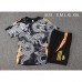 24/25 Real Madrid Training Black Gray Jersey Kit short Sleeve (Shirt + Short)-406350