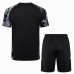 24/25 Real Madrid Training Black Gray Jersey Kit short Sleeve (Shirt + Short)-406350