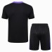 24/25 Paris Saint-Germain PSG Training Black Jersey Kit short Sleeve (Shirt + Short)-4879881