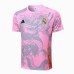 24/25 Real Madrid Training Pink Gray Jersey Kit short Sleeve (Shirt + Short)-5572943