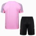 24/25 Real Madrid Training Pink Gray Jersey Kit short Sleeve (Shirt + Short)-5572943