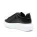 Alexander McQueen Oversized Leather Sneakers Running Shoes-Black/White-4868616