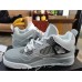 Air Jordan 4 Retro Frozen Moments Running Shoes-Gray/Silver-3605890