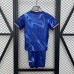 24/25 Kids Chelsea Home Navy Blue Kids Jersey Kit short sleeve (Shirt + Short)-1294162