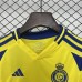 24/25 Kids Al-Nassr FC Riyadh Victory Home Yellow Blue Kids Jersey Kit short sleeve (Shirt + Short)-217334