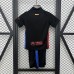 24/25 Kids Barcelona Away Black Kids Jersey Kit short sleeve (Shirt + Short)-6547711