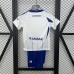24/25 Kids Zaragoza Home White Blue Kids Jersey Kit short sleeve (Shirt + Short)-1838582