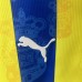 Retro 97/98 Hummel Las Palmas Away Yellow Blue Jersey Kit Short Sleeve-5489305