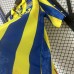 Retro 97/98 Hummel Las Palmas Away Yellow Blue Jersey Kit Short Sleeve-5489305