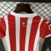24/25 Kids Sporting Gijon Home Red White Kids Jersey Kit short sleeve (Shirt + Short)-9342840
