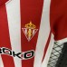 24/25 Kids Sporting Gijon Home Red White Kids Jersey Kit short sleeve (Shirt + Short)-9342840