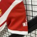 24/25 Kids Sporting Gijon Home Red White Kids Jersey Kit short sleeve (Shirt + Short)-9342840