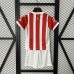 24/25 Kids Sporting Gijon Home Red White Kids Jersey Kit short sleeve (Shirt + Short)-9342840