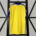 Retro 91/92 Cadiz Home Yellow Blue Jersey Kit Short Sleeve-3179834