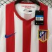 Retro 12/13 Atletico Madrid Home White Red Jersey Kit Short Sleeve-104403