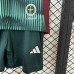 24/25 Kids Real Oviedo Third Away Green Red Kids Jersey Kit short sleeve (Shirt + Short)-4934526