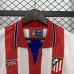 Retro 98/99 Atletico Madrid Home White Red Jersey Kit Short Sleeve-1343832