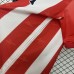Retro 98/99 Atletico Madrid Home White Red Jersey Kit Short Sleeve-1343832