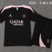 24/25 Paris Saint-Germain PSG Black Training Jersey Kit short Sleeve (Shirt + Short)-5446484