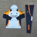 24/25 Real Madrid Blue Yellow Hooded Edition Classic Jacket Training Suit (Sweatshirt+Pant)-7282965