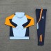 24/25 Real Madrid Blue Yellow Hooded Edition Classic Jacket Training Suit (Sweatshirt+Pant)-7282965