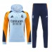 24/25 Real Madrid Blue Yellow Hooded Edition Classic Jacket Training Suit (Sweatshirt+Pant)-7282965