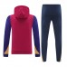 24/25 Barcelona Red Blue Hooded Edition Classic Jacket Training Suit (Sweatshirt+Pant)-1988413