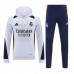 24/25 Real Madrid White Hooded Edition Classic Jacket Training Suit (Sweatshirt+Pant)-1845507