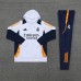 24/25 Real Madrid White Hooded Edition Classic Jacket Training Suit (Sweatshirt+Pant)-1845507